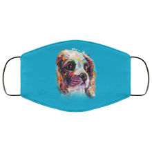 Load image into Gallery viewer, Hand painted cavalier human Face Mask