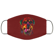 Load image into Gallery viewer, Hand painted rottweiler human Face Mask