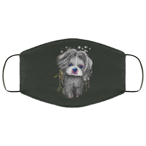 Hand painted 	Shih Tzu human Face Mask