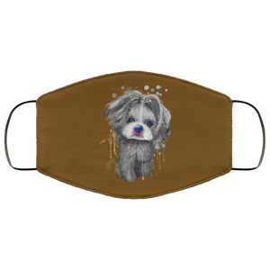 Hand painted 	Shih Tzu human Face Mask