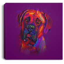 Load image into Gallery viewer, Hand Painted Bullmastiff Square Canvas .75in Frame