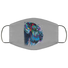 Load image into Gallery viewer, Hand painted Schnauzer human Face Mask