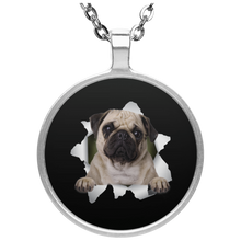 Load image into Gallery viewer, PUG 3D Circle Necklace