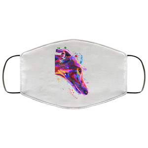 Hand painted greyhound human Face Mask