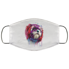 Load image into Gallery viewer, Hand painted Shih Tzu human Face Mask