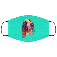 Load image into Gallery viewer, Hand painted bassethound human Face Mask
