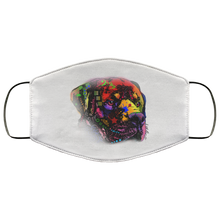 Load image into Gallery viewer, Hand painted rottweiler human Face Mask