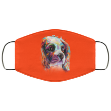 Load image into Gallery viewer, Hand painted cavalier human Face Mask