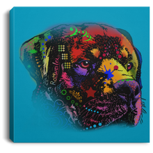 Load image into Gallery viewer, Hand Painted Rottweiler Square Canvas .75in Frame