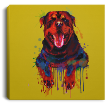 Load image into Gallery viewer, Hand Painted Rottweiler Square Canvas .75in Frame