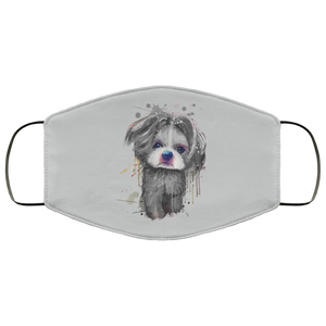 Hand painted 	Shih Tzu human Face Mask