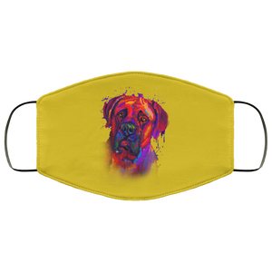 Hand painted Bullmastiff human Face Mask