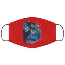 Load image into Gallery viewer, Hand painted Schnauzer human Face Mask