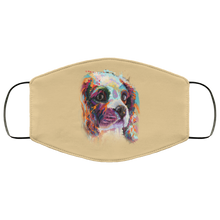 Load image into Gallery viewer, Hand painted cavalier human Face Mask
