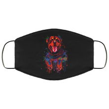 Load image into Gallery viewer, Hand painted rottweiler human Face Mask