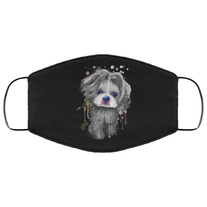 Hand painted 	Shih Tzu human Face Mask