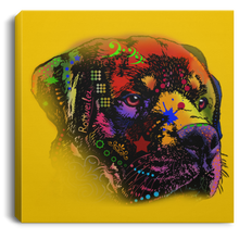 Load image into Gallery viewer, Hand Painted Rottweiler Square Canvas .75in Frame