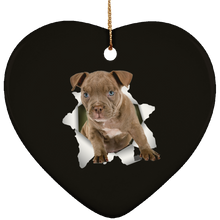 Load image into Gallery viewer, PITBULL 3D Ceramic Heart Ornament