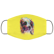 Load image into Gallery viewer, Hand painted cavalier human Face Mask