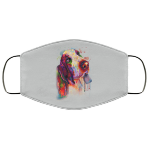 Hand painted bassethound human Face Mask