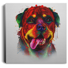 Load image into Gallery viewer, Hand Painted Rottweiler Square Canvas .75in Frame