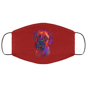 Hand painted Bullmastiff human Face Mask