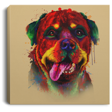 Load image into Gallery viewer, Hand Painted Rottweiler Square Canvas .75in Frame