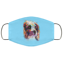 Load image into Gallery viewer, Hand painted cavalier human Face Mask