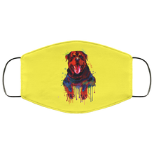 Load image into Gallery viewer, Hand painted rottweiler human Face Mask