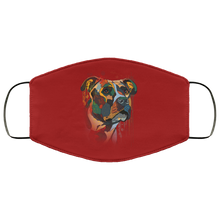 Load image into Gallery viewer, Hand painted pitbull human Face Mask