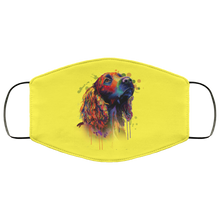 Load image into Gallery viewer, Hand painted cocker spaniel human Face Mask