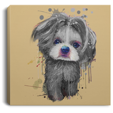 Load image into Gallery viewer, Hand Painted Shih Tzu Square Canvas .75in Frame
