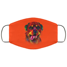 Load image into Gallery viewer, Hand painted rottweiler human Face Mask