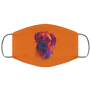 Hand painted Bullmastiff human Face Mask