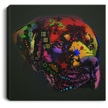 Load image into Gallery viewer, Hand Painted Rottweiler Square Canvas .75in Frame