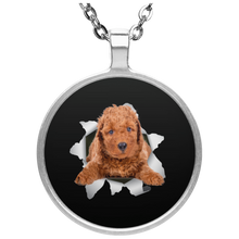 Load image into Gallery viewer, POODLE 3D Circle Necklace