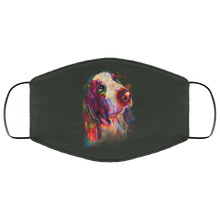 Load image into Gallery viewer, Hand painted bassethound human Face Mask
