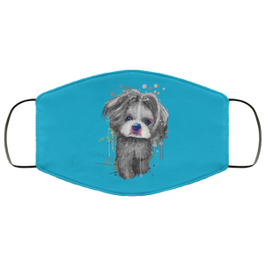 Hand painted 	Shih Tzu human Face Mask