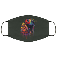 Load image into Gallery viewer, Hand painted cocker spaniel human Face Mask