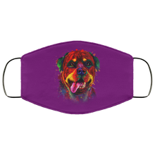 Load image into Gallery viewer, Hand painted rottweiler human Face Mask