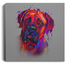 Load image into Gallery viewer, Hand Painted Bullmastiff Square Canvas .75in Frame