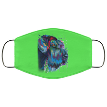 Load image into Gallery viewer, Hand painted Schnauzer human Face Mask