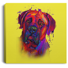 Load image into Gallery viewer, Hand Painted Bullmastiff Square Canvas .75in Frame