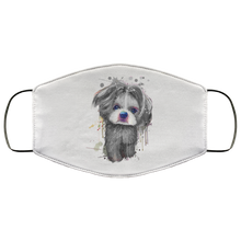 Load image into Gallery viewer, Hand painted 	Shih Tzu human Face Mask
