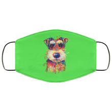 Load image into Gallery viewer, Hand painted Schnauzer human Face Mask