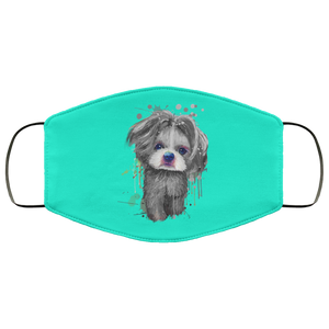 Hand painted 	Shih Tzu human Face Mask