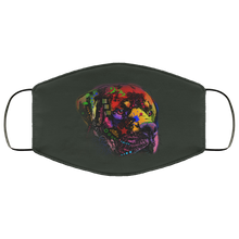 Load image into Gallery viewer, Hand painted rottweiler human Face Mask
