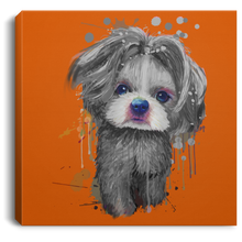 Load image into Gallery viewer, Hand Painted Shih Tzu Square Canvas .75in Frame