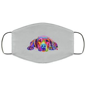 Hand painted weimaraners Human Face Mask