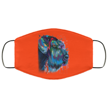 Load image into Gallery viewer, Hand painted Schnauzer human Face Mask